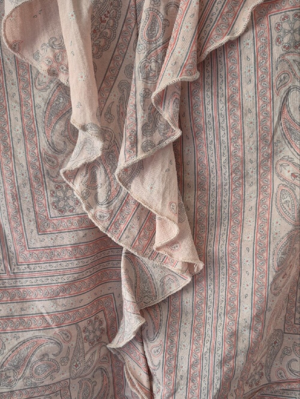 Universal Thread Blush Ruffle Front Blouse - Picture 4 of 6